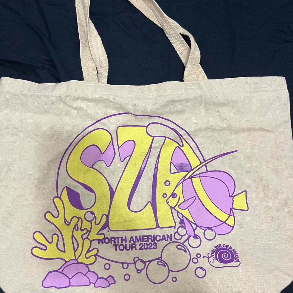 sza SOS merch tote bag